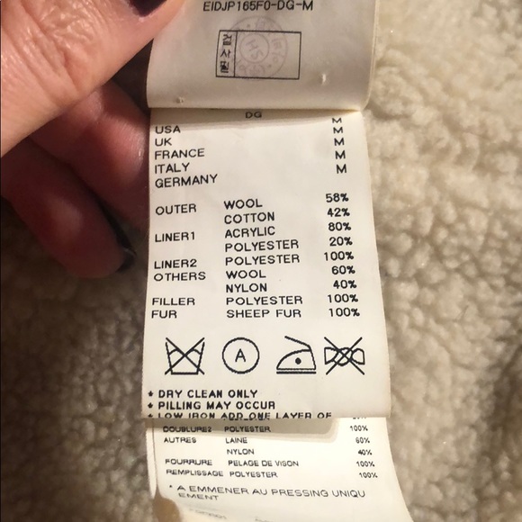 Gorgeous warm jacket with white natural fur - Picture 5 of 7